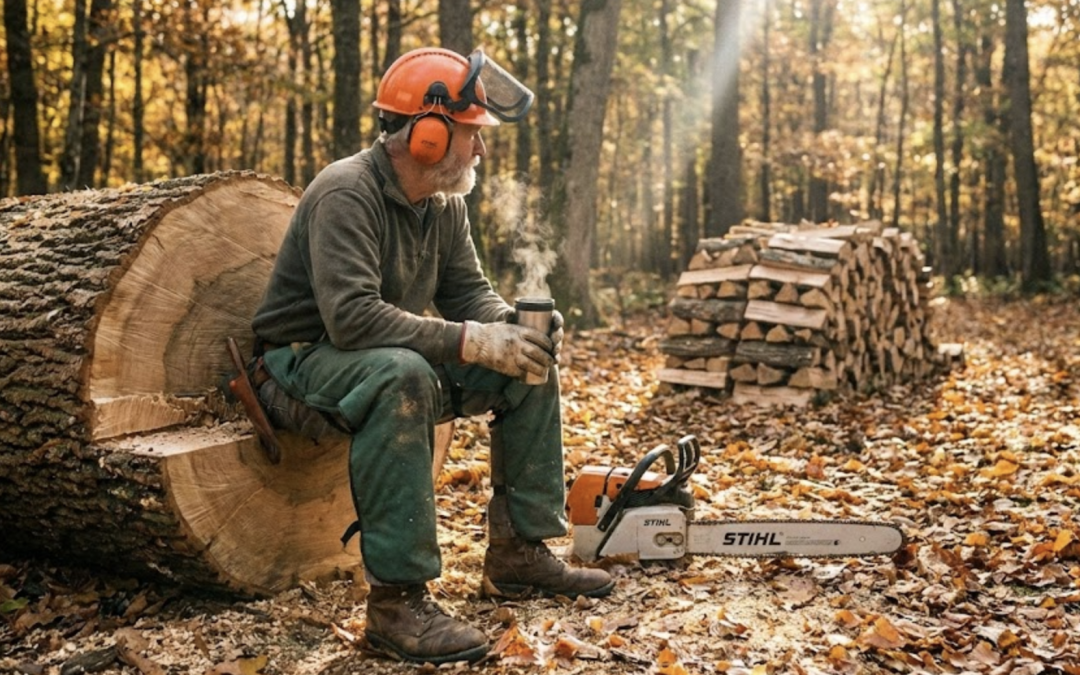 Faire son bois de chauffage : guide de l’équipement et de la sécurité en forêt