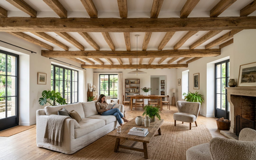 Réussir l’habillage de votre plafond entre poutres : Guide Technique et Esthétique