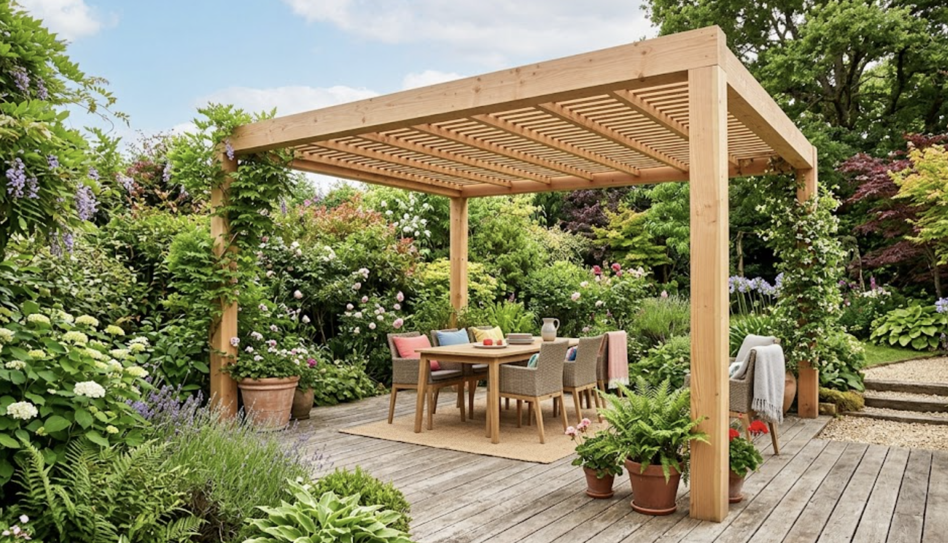 Pergola en bois sur mesure Pergola en bois sur mesure