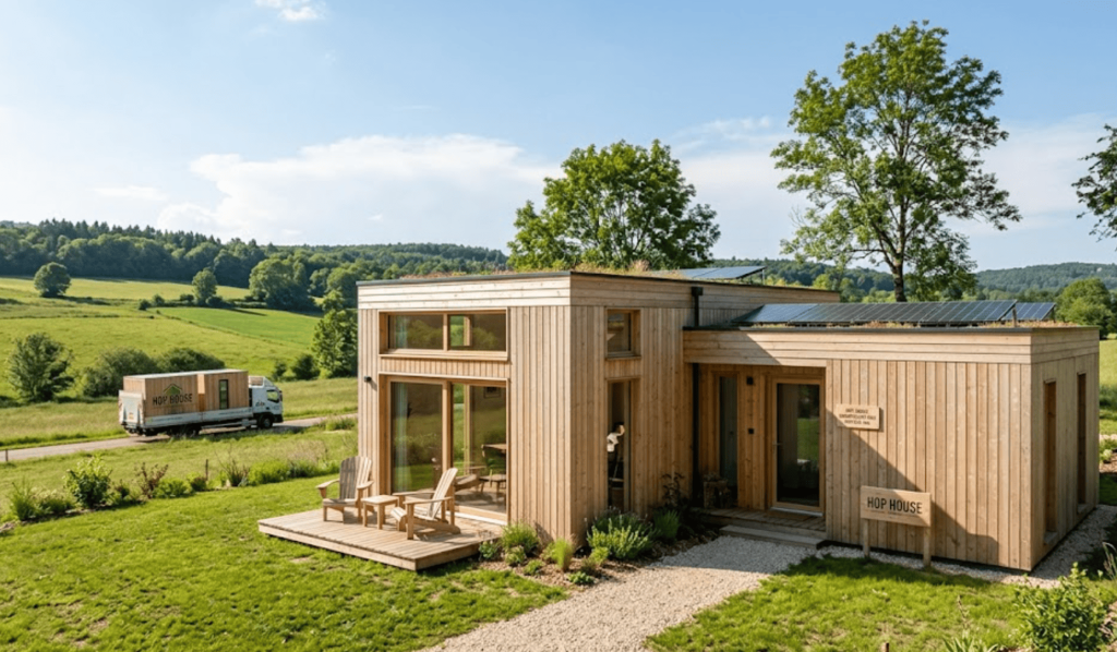 Maison modulaire en bois : un habitat écologique livré en deux mois