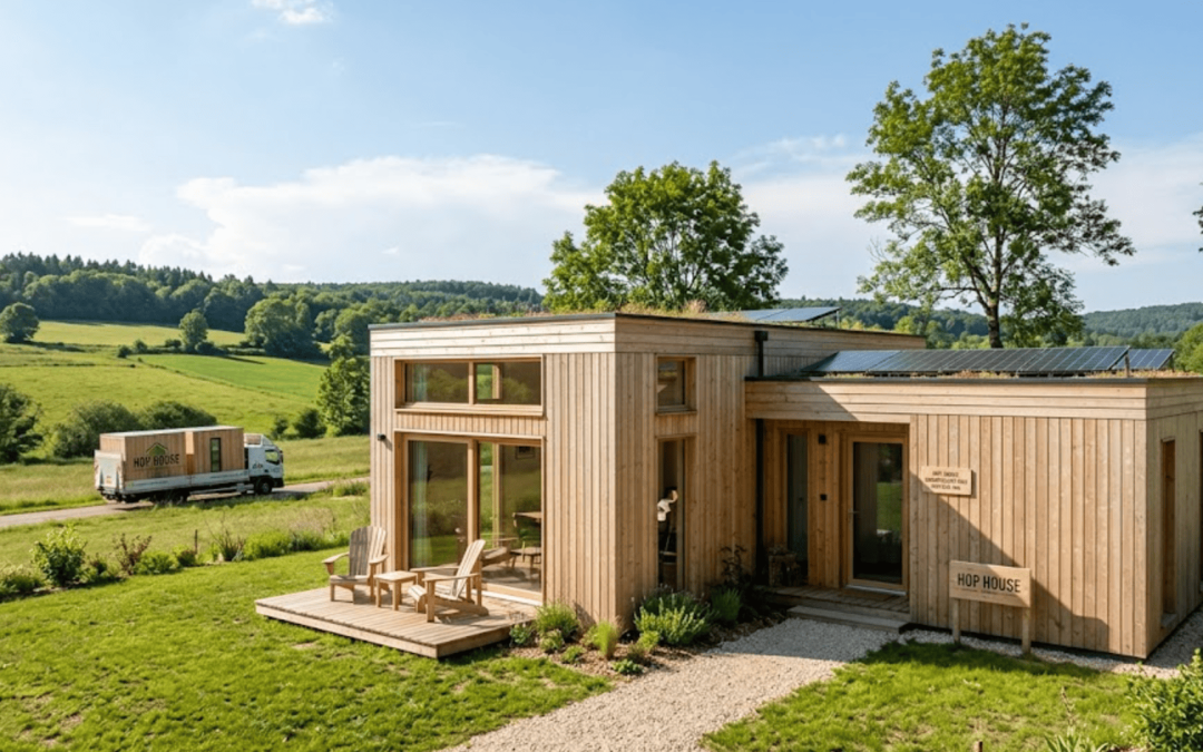 Maison modulaire en bois : un habitat écologique livré en deux mois