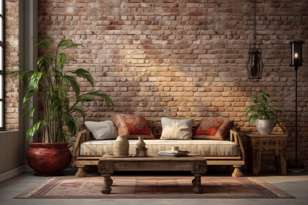 Papier peint style industriel sur 4 murs