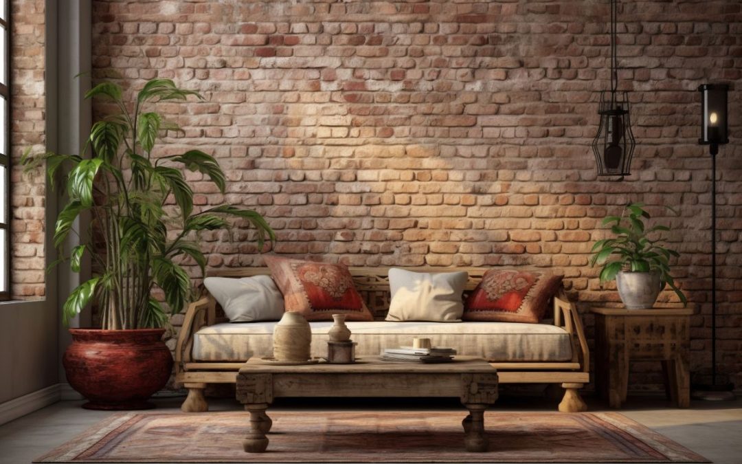 Papier peint style industriel sur 4 murs
