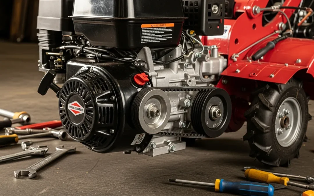Changer la courroie d’une motobineuse Briggs et Stratton : guide pratique pas à pas