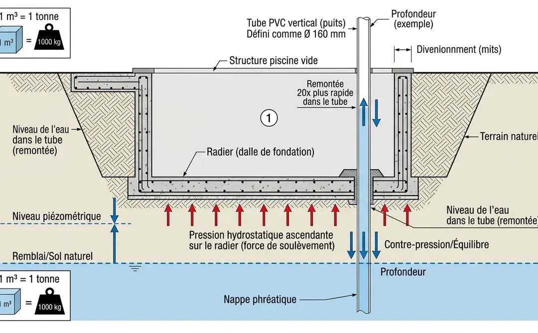 Puit de décompression piscine : définition, fonctionnement et budget