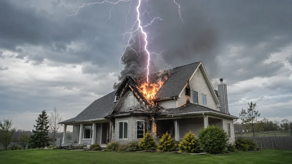 Foudre dans la maison : risques et protections