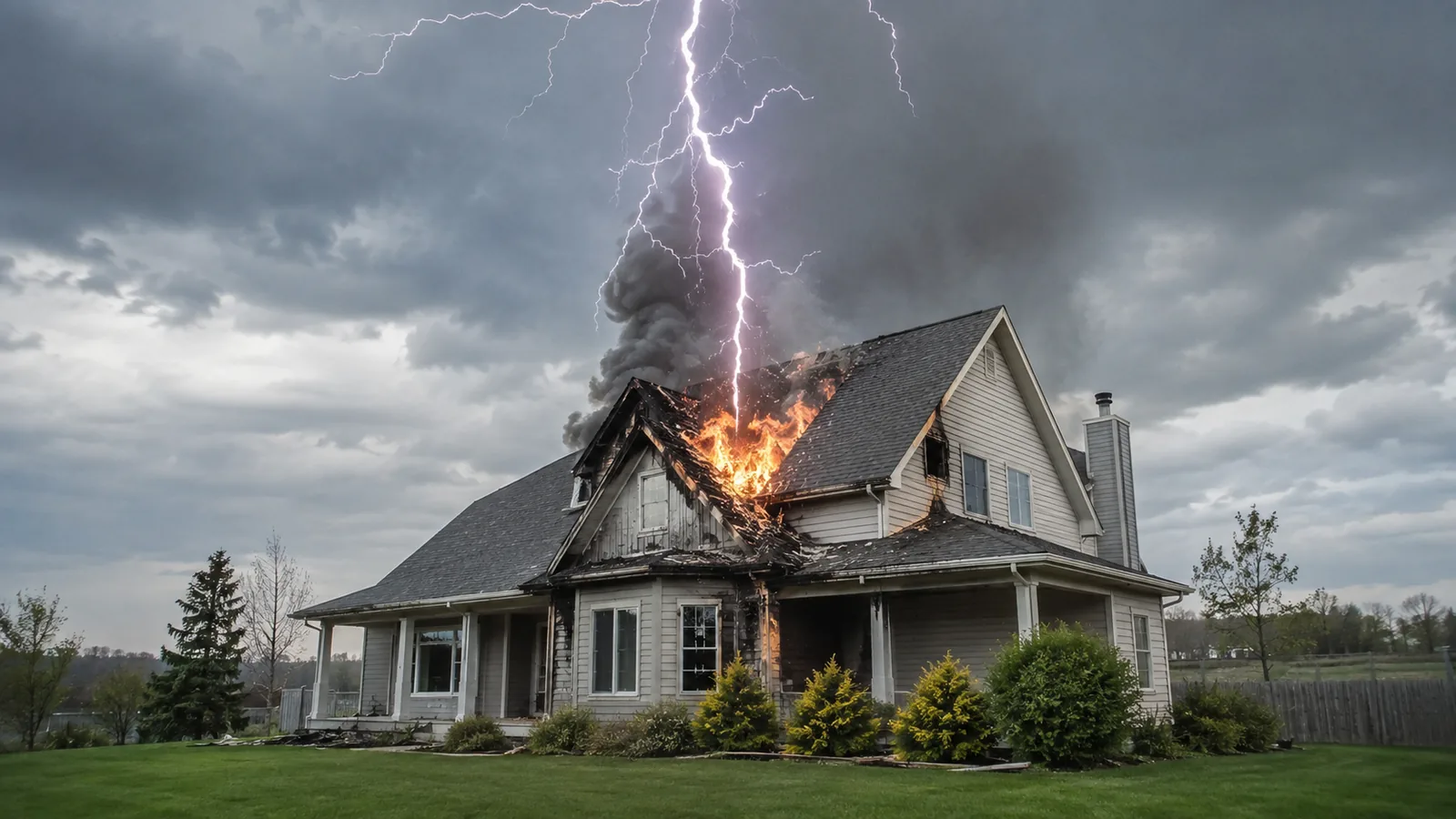 Foudre dans la maison : risques et protections