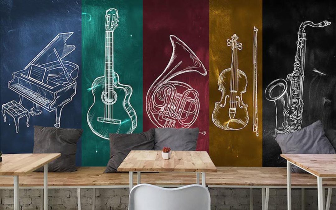 Studio, chambre ou bar jazz : comment créer un mur signature inspiré par la musique ?
