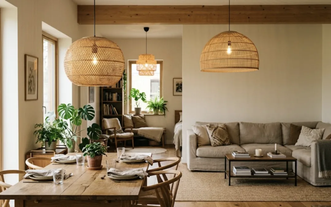 Comment choisir une suspension en rotin adaptée à chaque pièce de la maison ?
