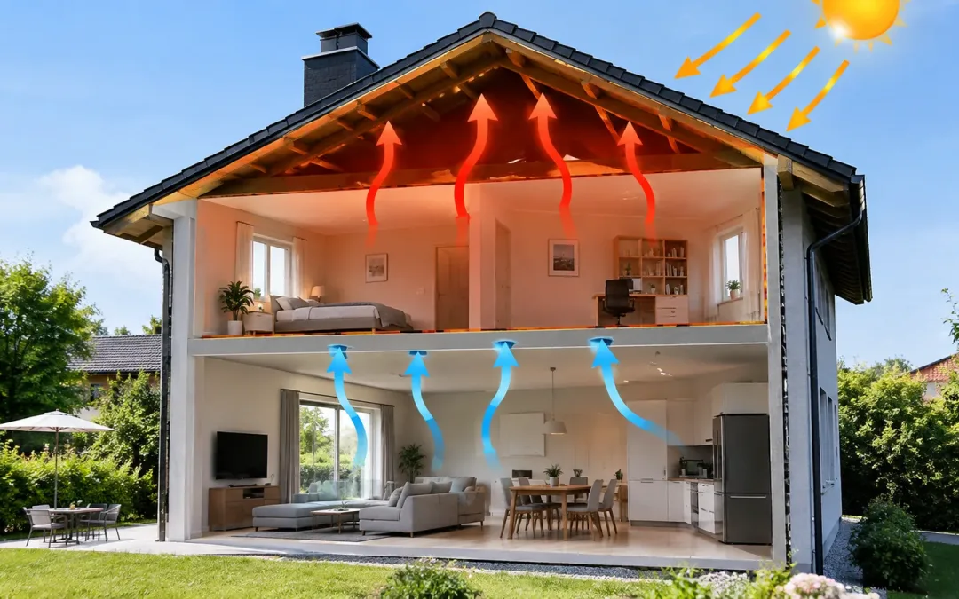 Comment éviter que la chaleur monte à l’étage : solutions
