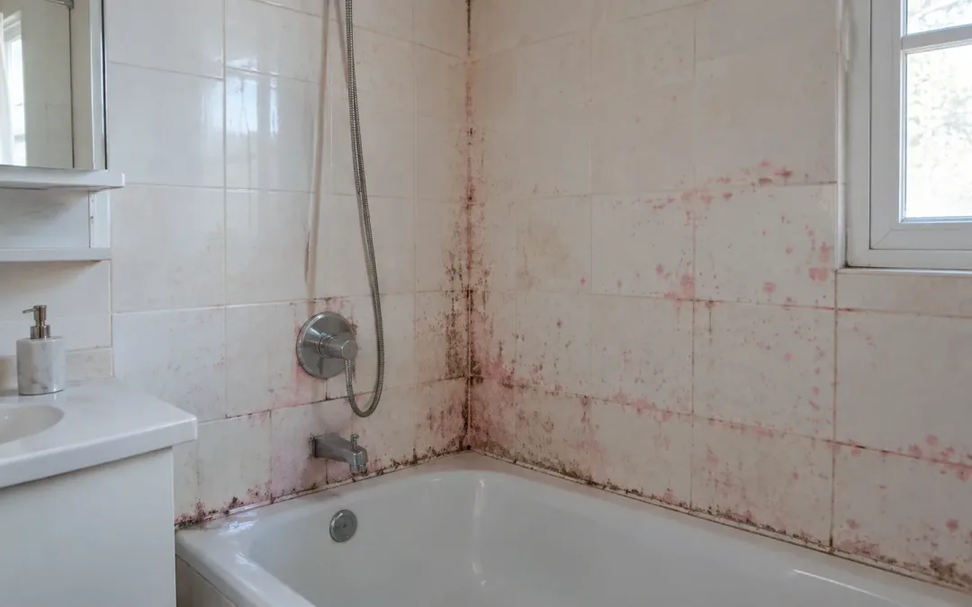 Moisissure rose salle de bain : origine, danger et élimination