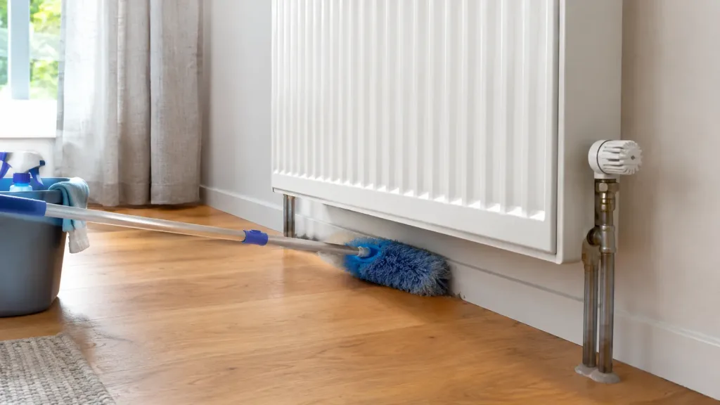 Nettoyer derrière radiateur : méthode sans démontage