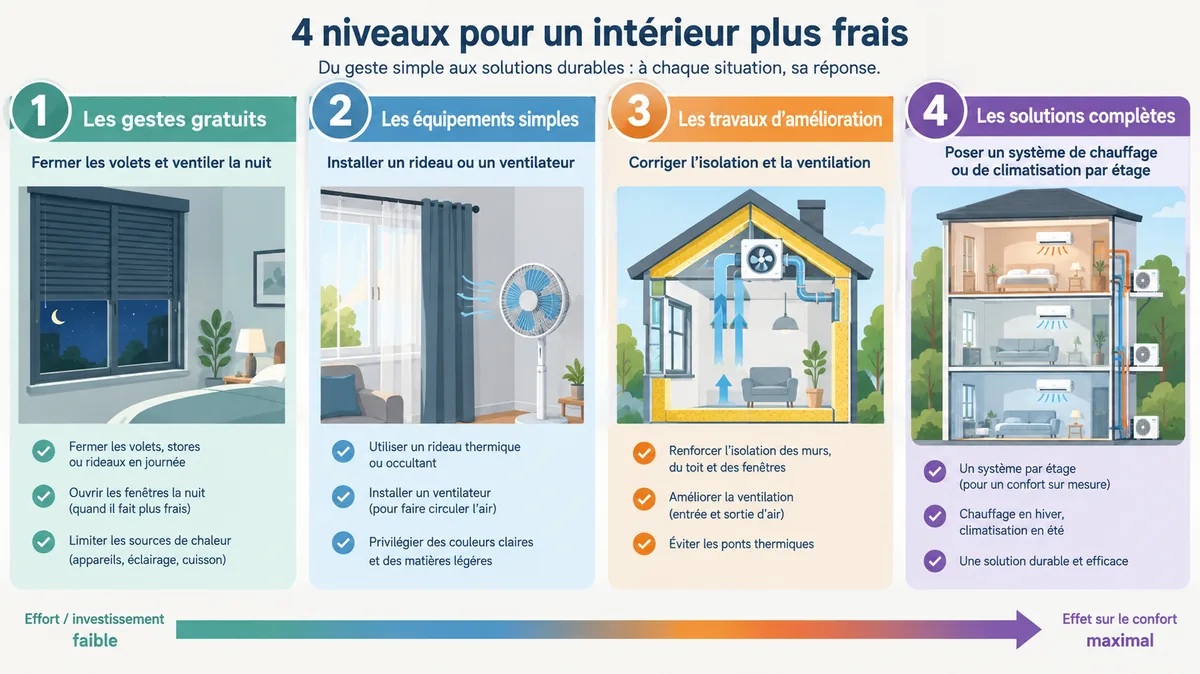 Priorité des solutions contre la chaleur à l'étage
